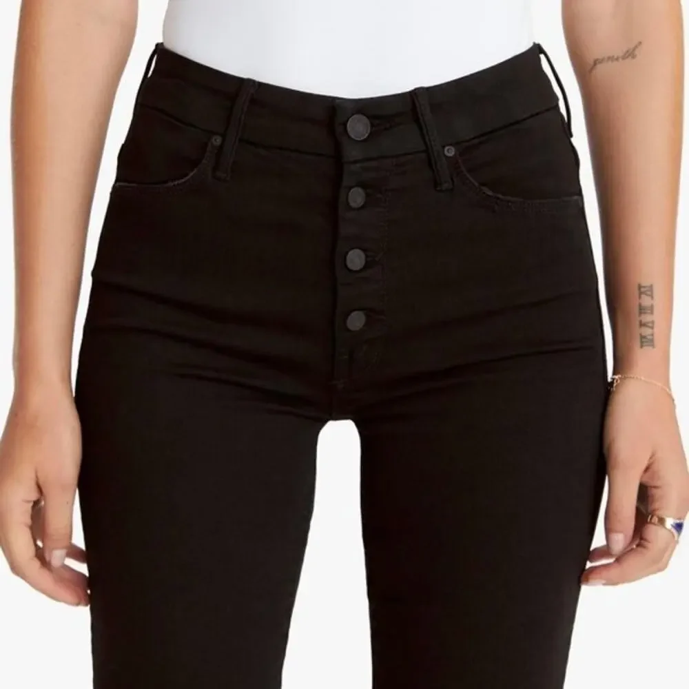 MOTHER The Pixie Ankle Fray Skinny Jeans in Not Guilty size 28